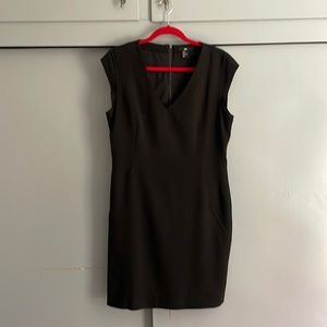 Fitted black dress, excellent condition.